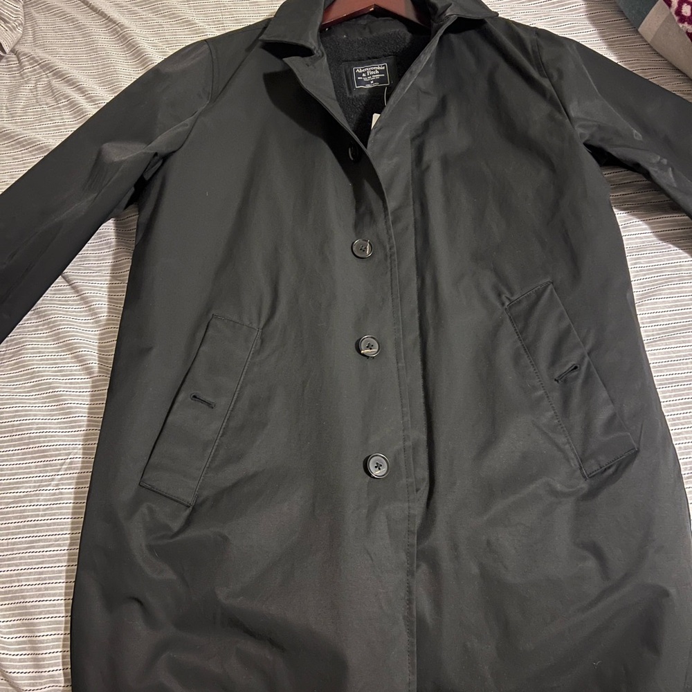 Black Button-Up Coat